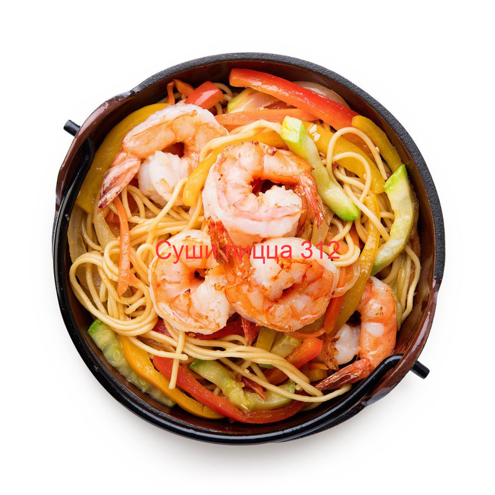 Лапша "WOK" с креветками